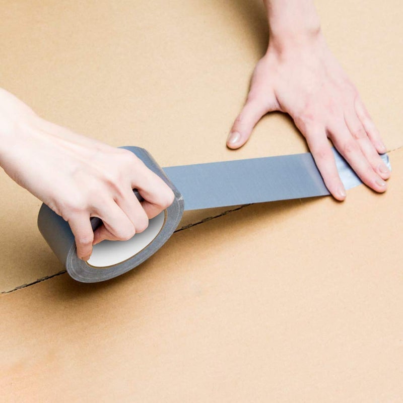 TIANBO FIRST Duct Tape, Silver Grey Duct Tape Bulk for Indoor Outdoor, 1.88 Inches Width x 35 Yard Length (5 Rolls per Pack) - Image 5